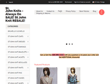 Tablet Screenshot of designerknitsandothertreasures.com